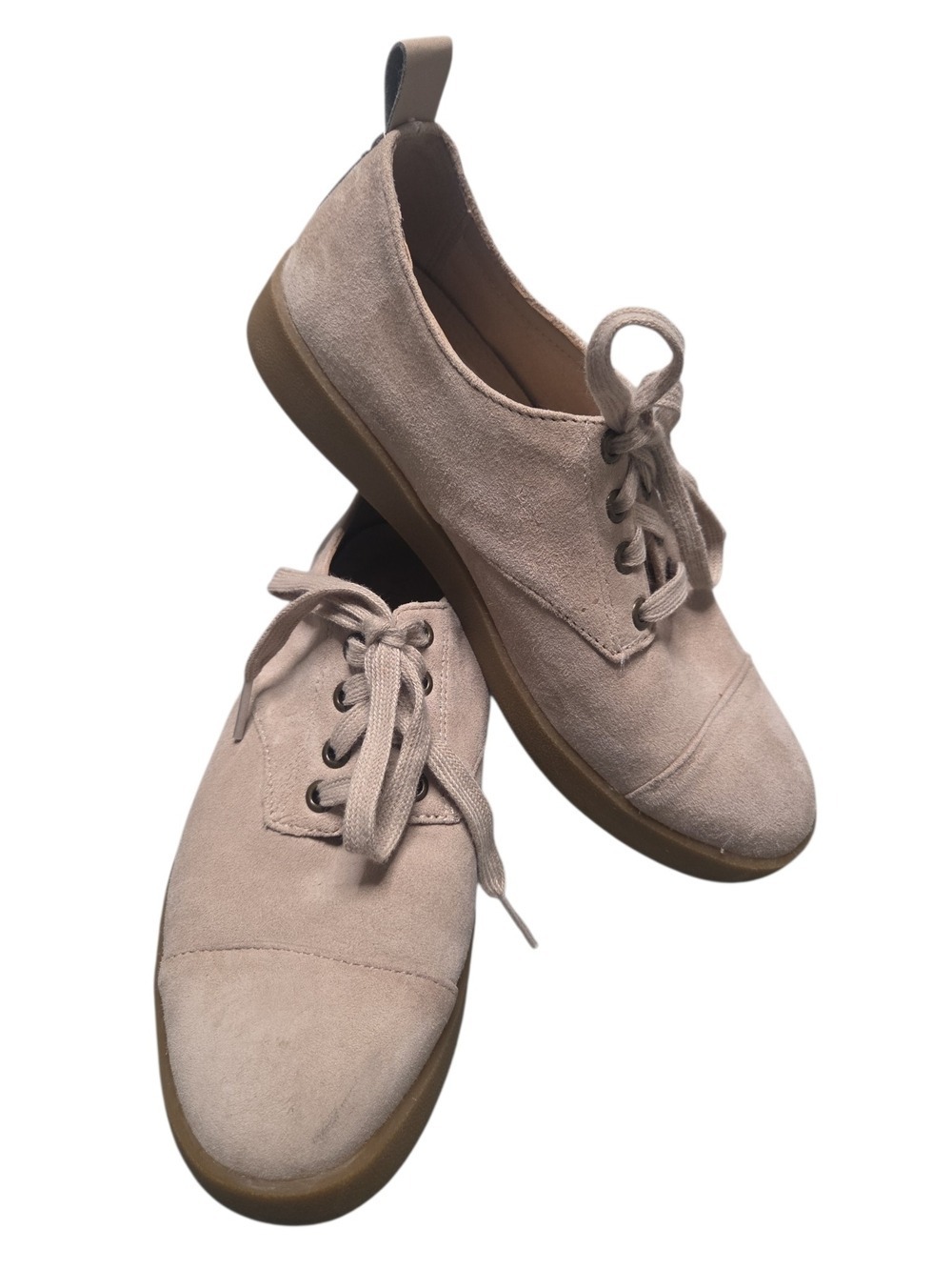Vionic Arch Suppprt Women’s Suede Lace-Up Loafer in Light Taupe